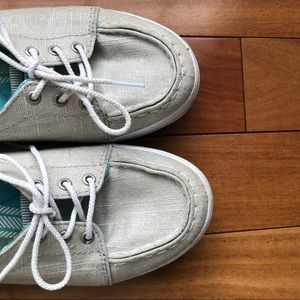 Metallic tan/gold Keds